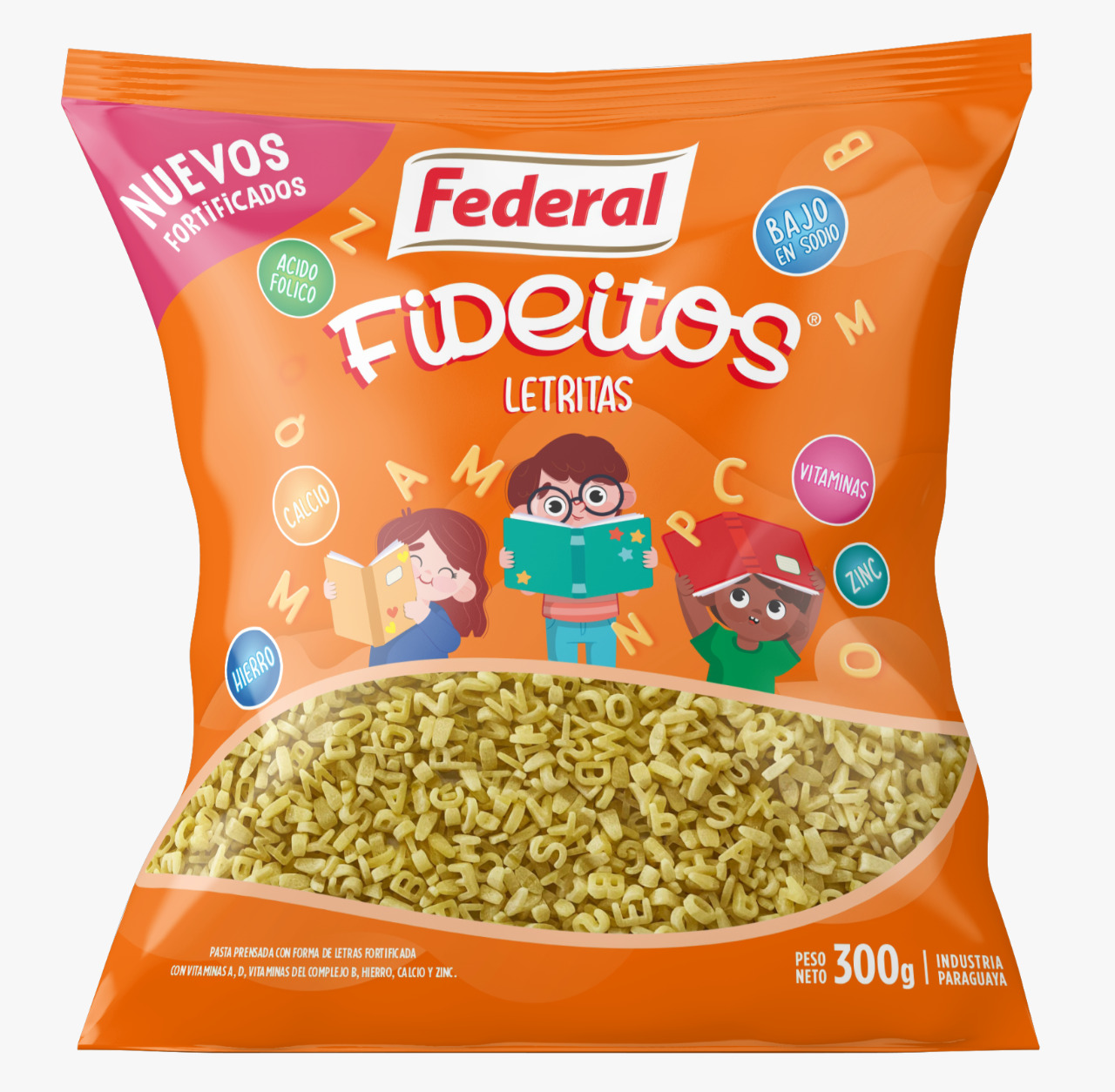 Fideos Federal lanza su nueva línea KIDS con muchos colores y diversión